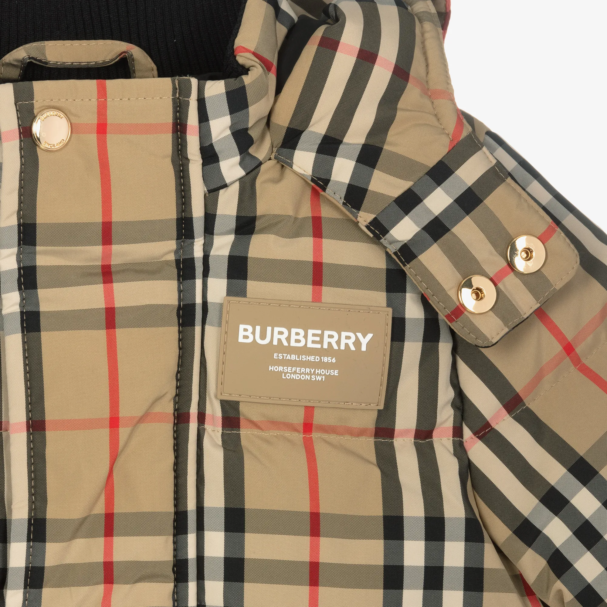 Baby Vintage Check Puffer Coat