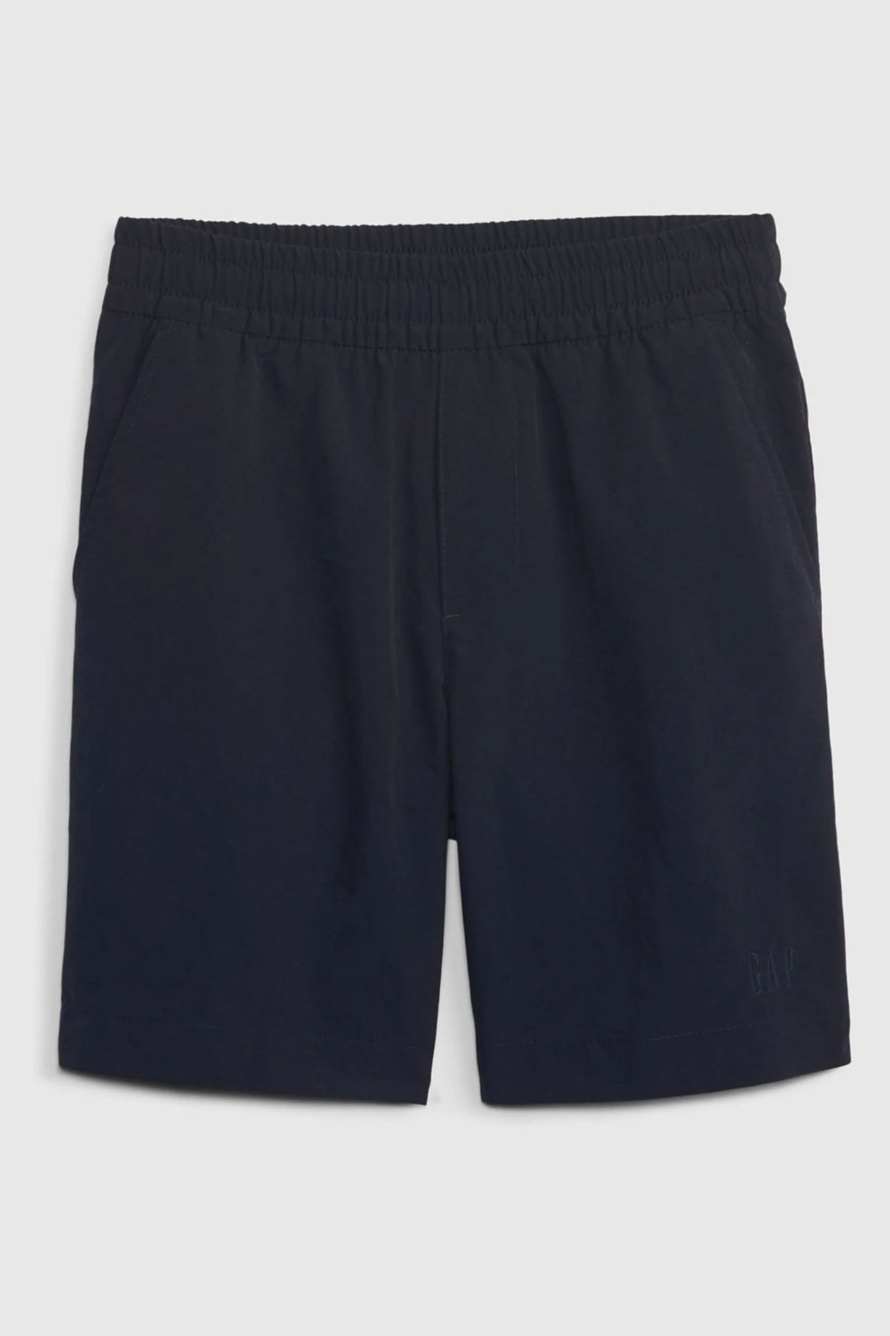 Blue Pull On Logo Sports Shorts