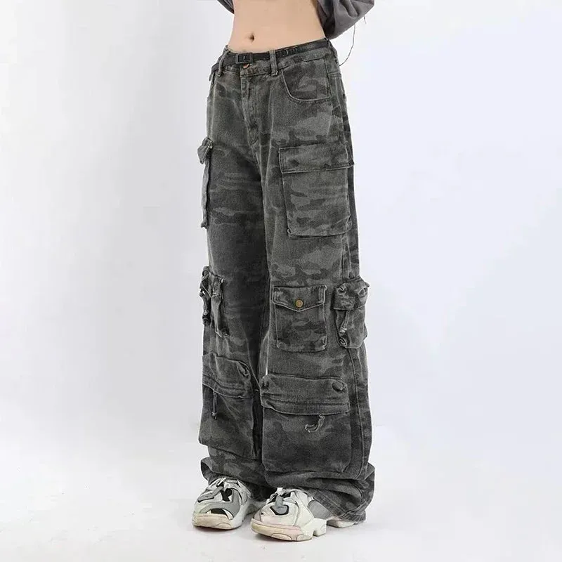 Camo cargo pants streetwear