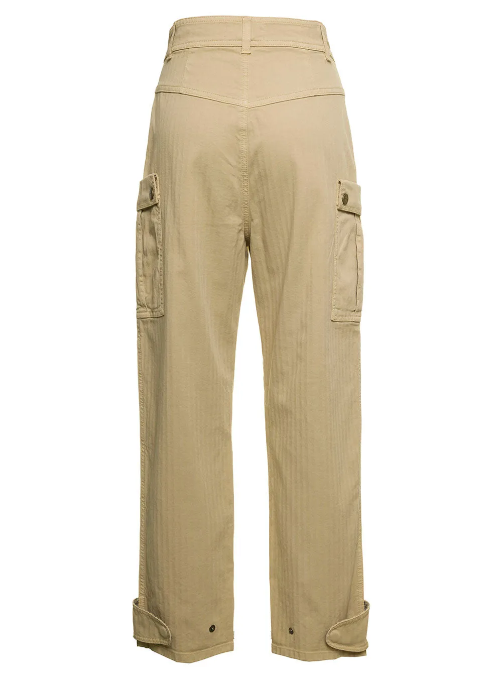 Etro High-Waist Cropped Cargo Trousers