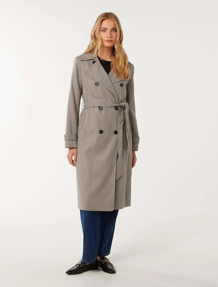 EverNew Charlie Check Trench Coat