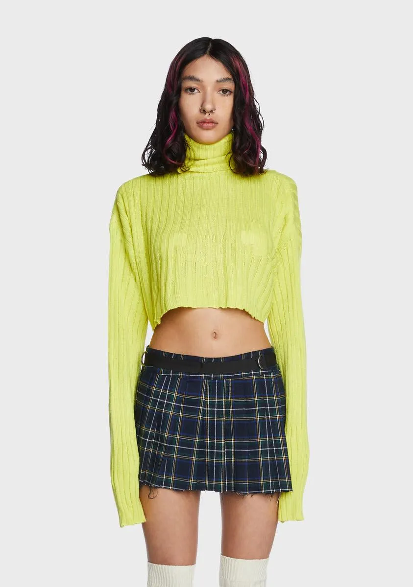 Falling Back Cropped Sweater-