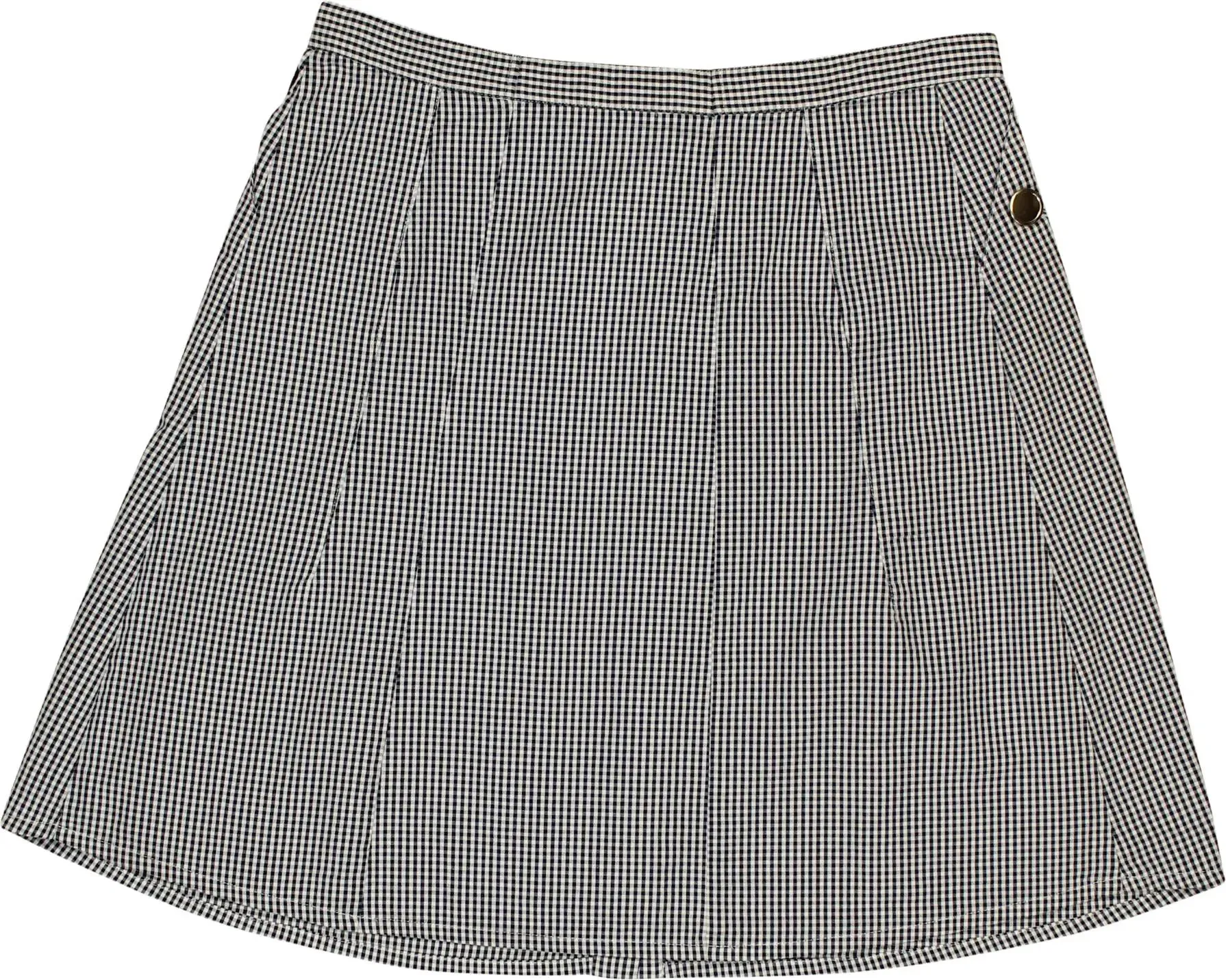 Gingham Button Skirt | ThriftTale