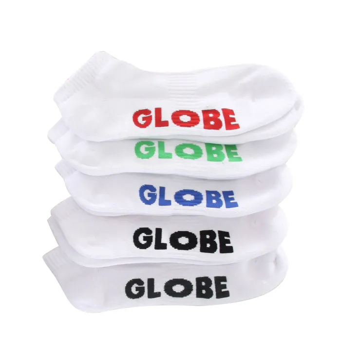 Globe Stealth Ankle Men's Socks - White/Black (5 Pairs)