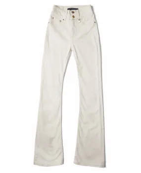 High Rise Flared Jean                             Oatmeal