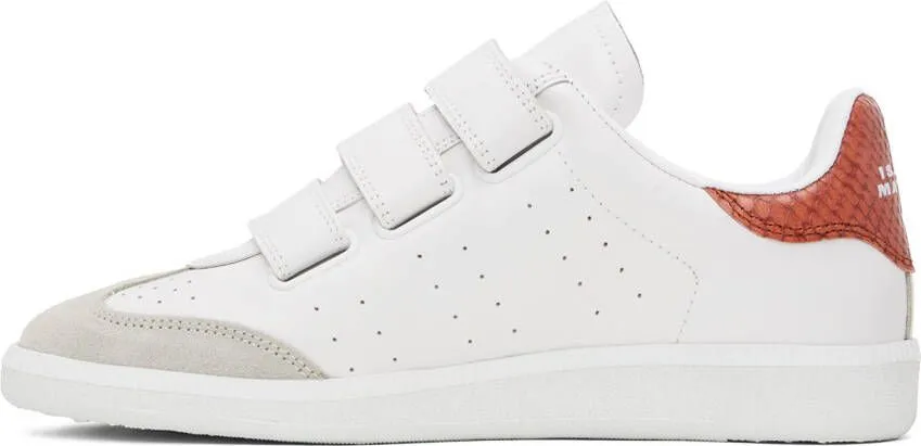 Isabel Marant White & Orange Sneakers