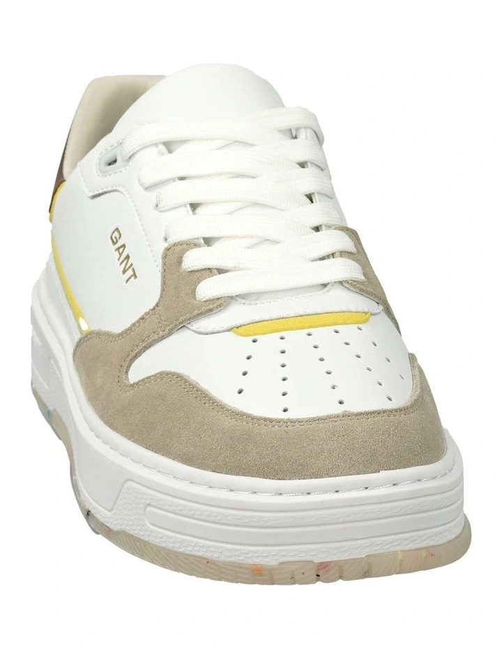 Kanmen Leather Sneaker in Beige