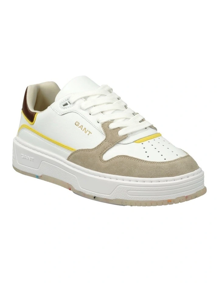 Kanmen Leather Sneaker in Beige