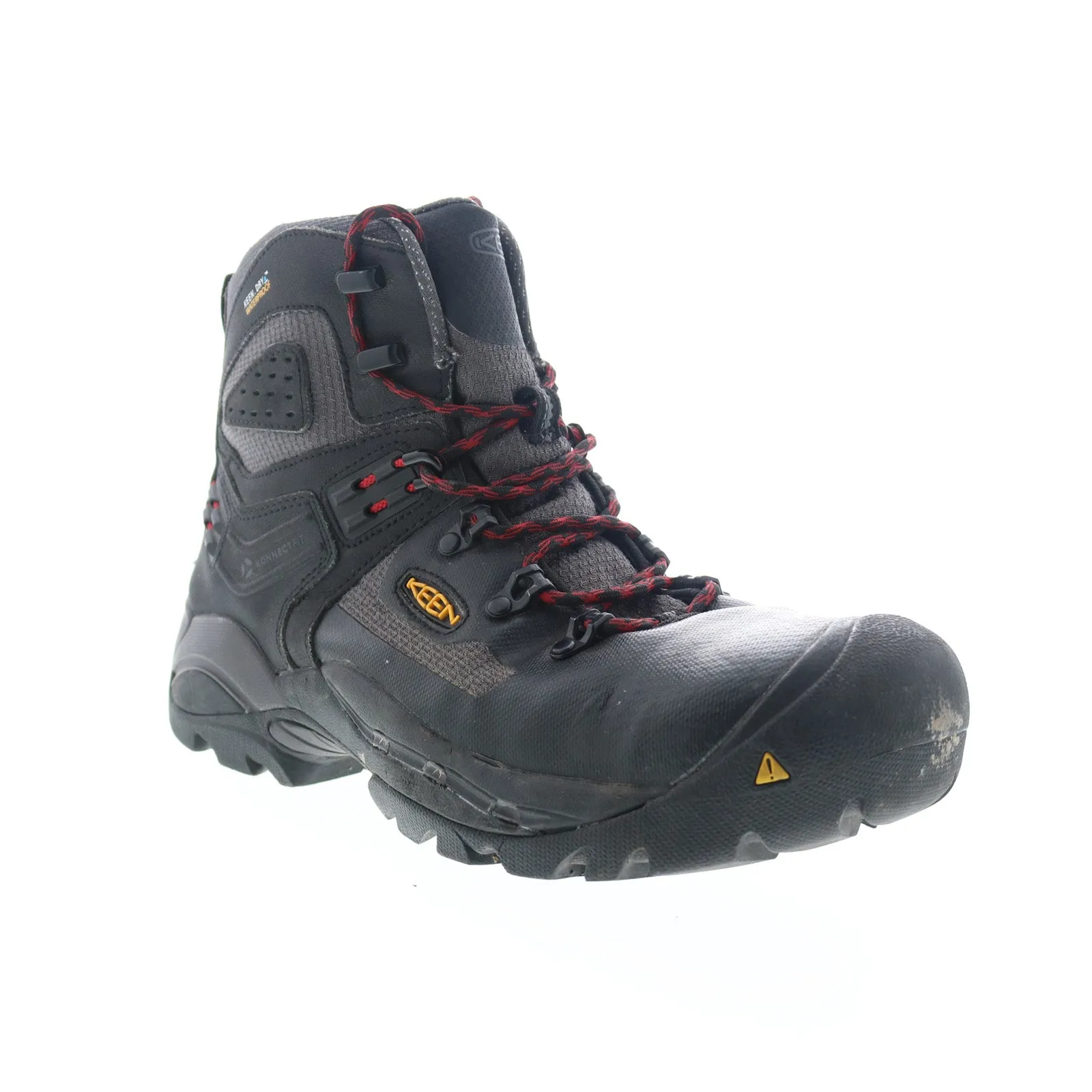 Keen ST. Paul 6 1021351 Mens Black Leather High Top Lace Up Work Boots
