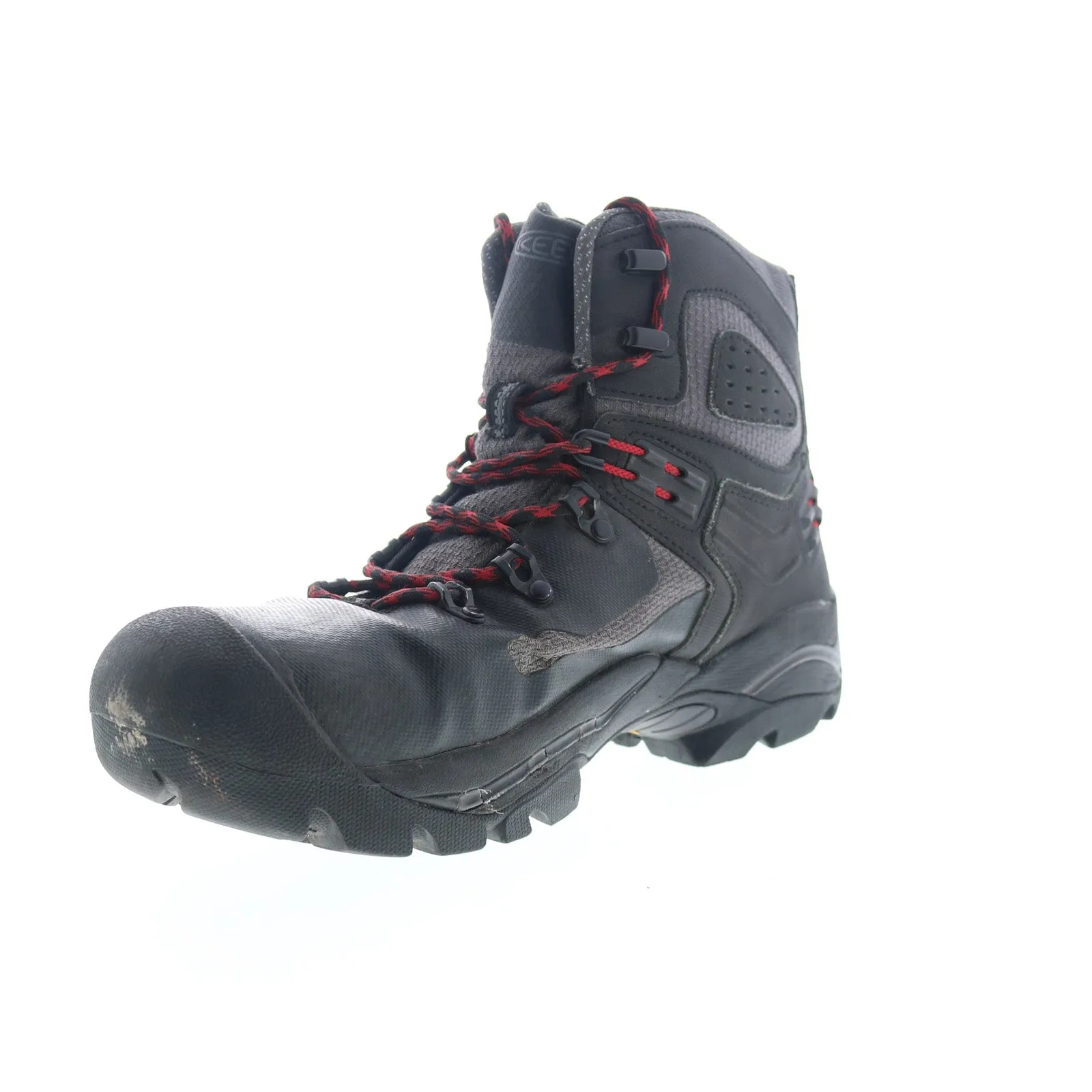 Keen ST. Paul 6 1021351 Mens Black Leather High Top Lace Up Work Boots