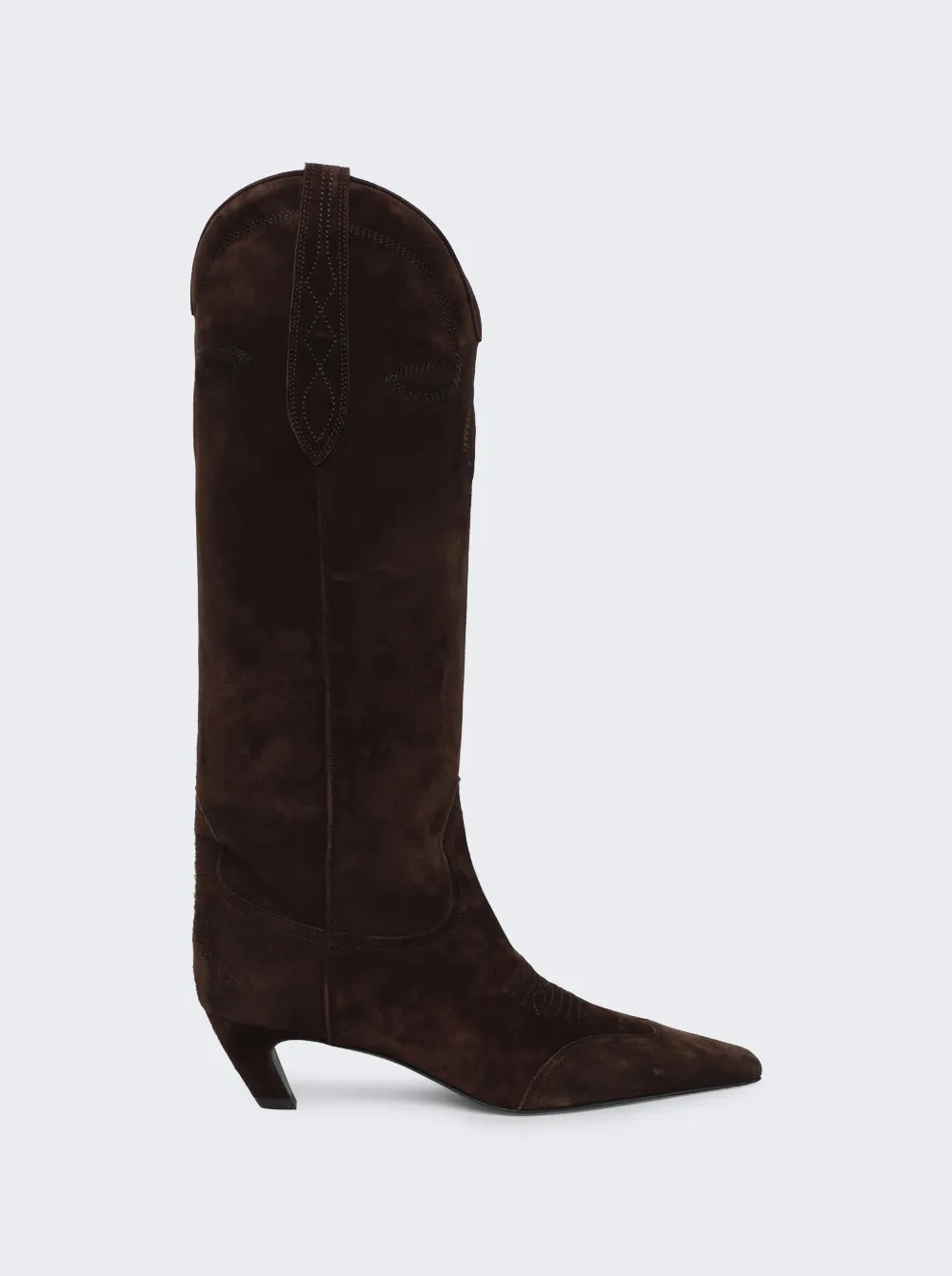 Khaite   Dallas Knee High Boot Coffee 