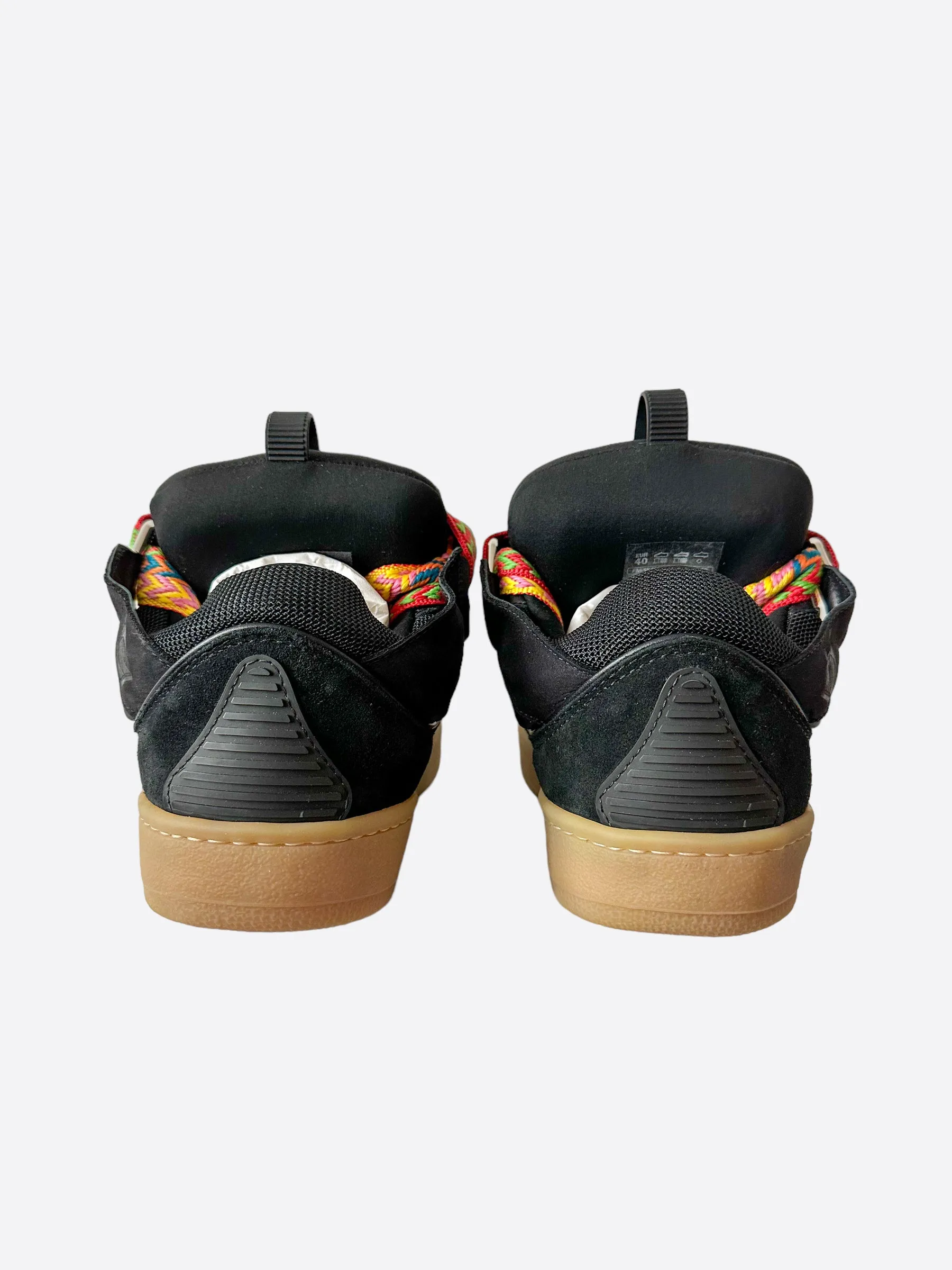 Lanvin Black Curb Oversized Sneakers