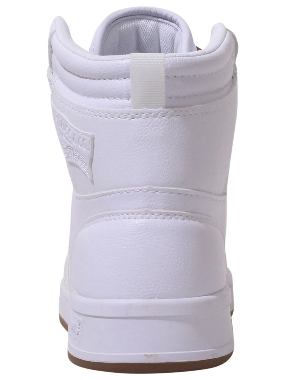 Levi's Men's 521-BB-HI-Pebbled-UL Sneakers High Top White/Gum Sz: 10 519708