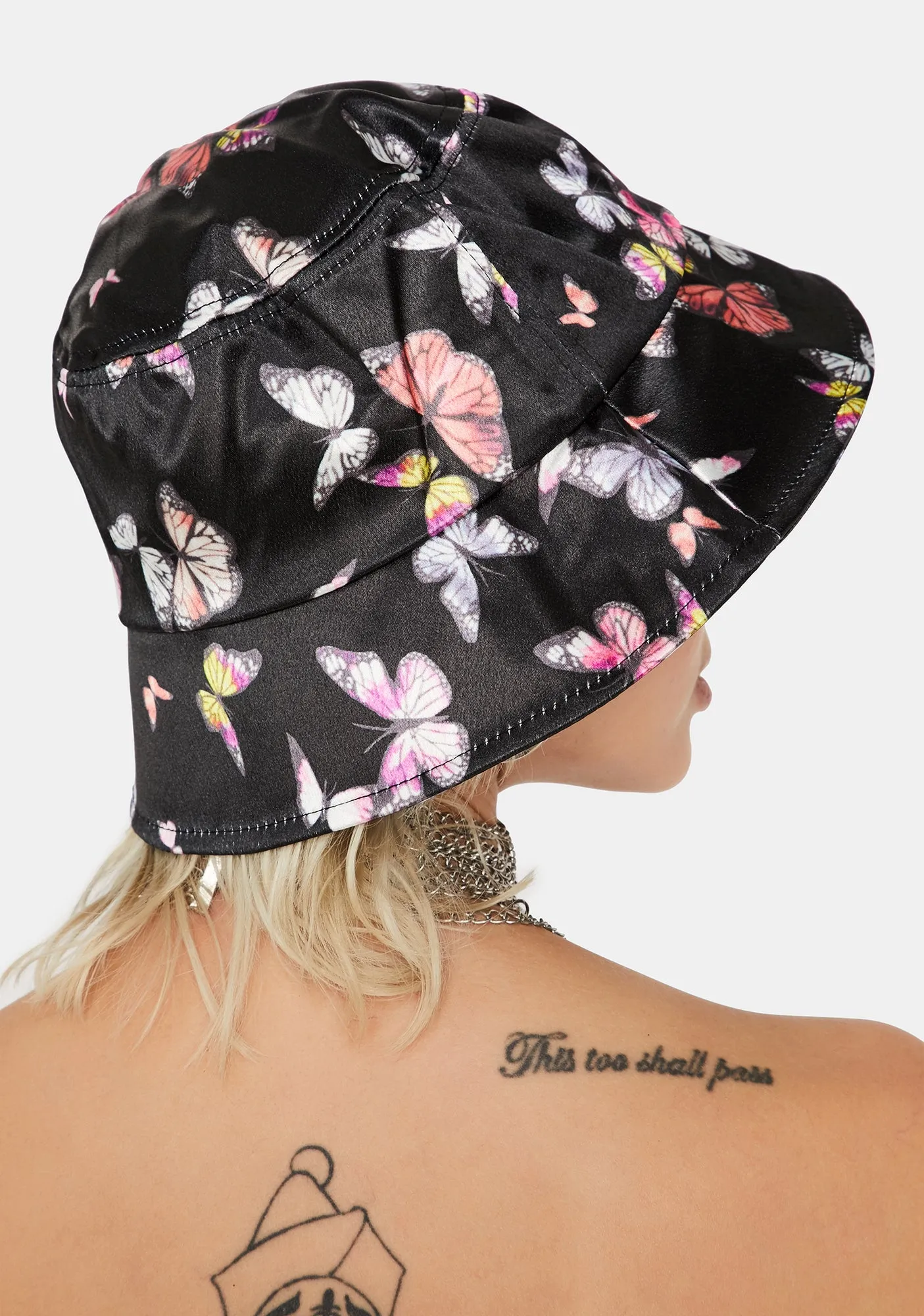 Licorice Buckets of Butterflies Hat-