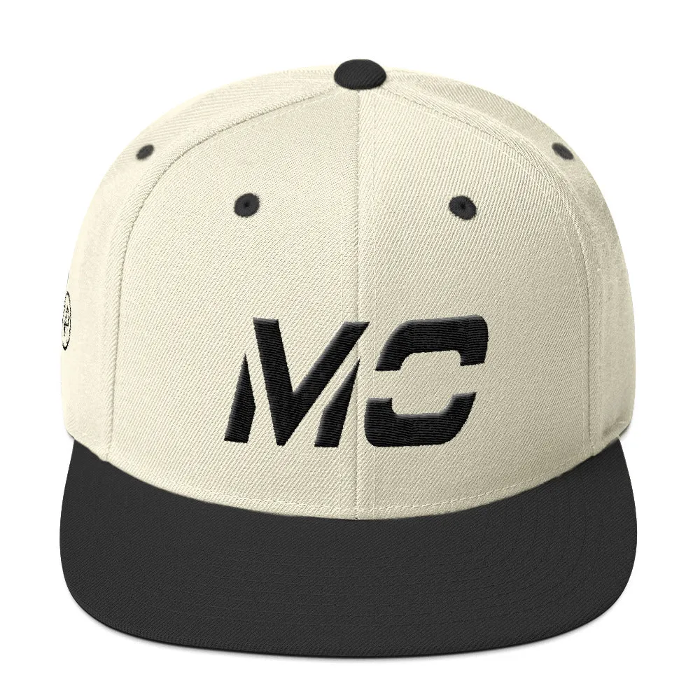 Missouri - Flat Brim Hat - Black Embroidery - MO - Many Hat Color Options Available