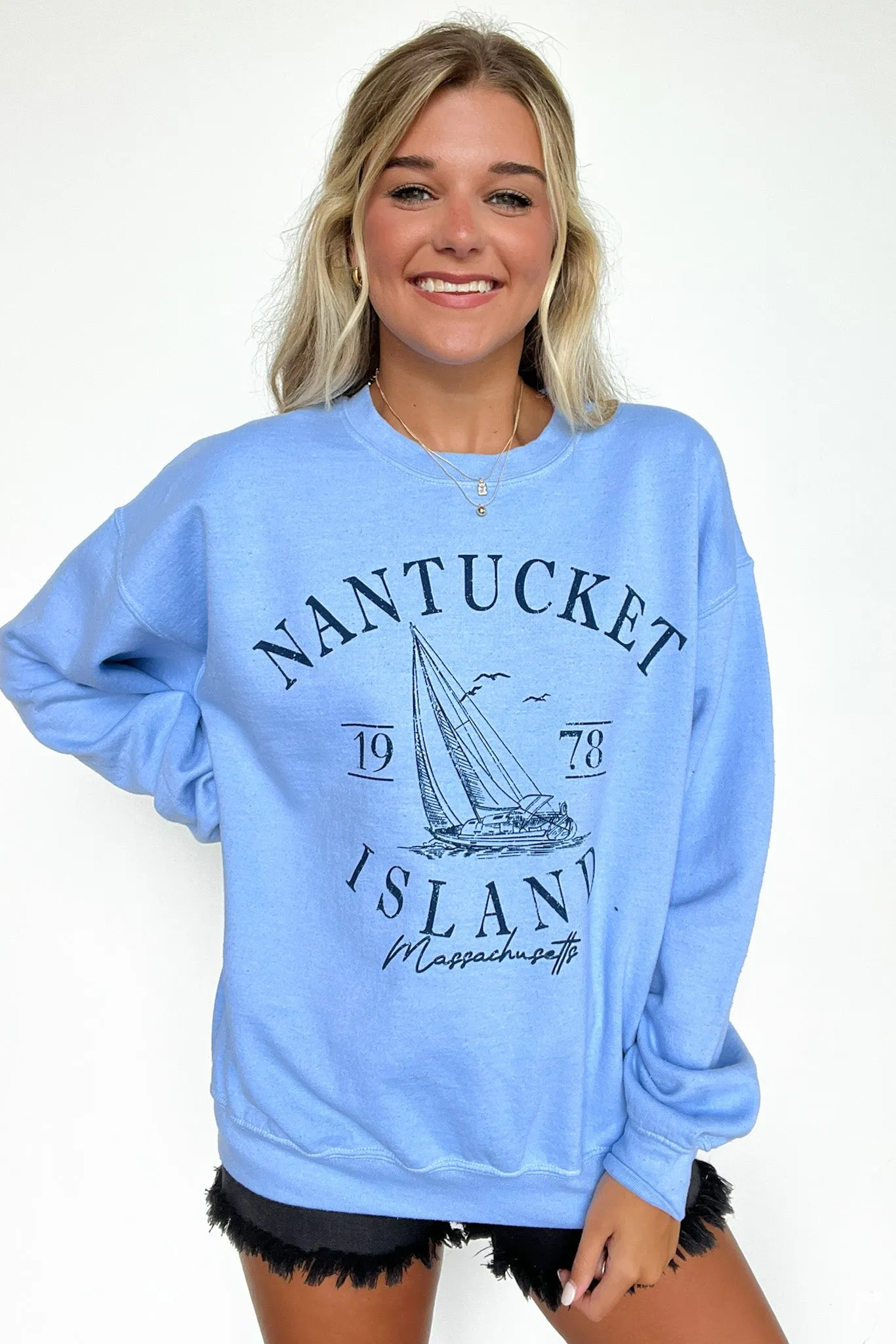 Nantucket Island Graphic Sweatshirt