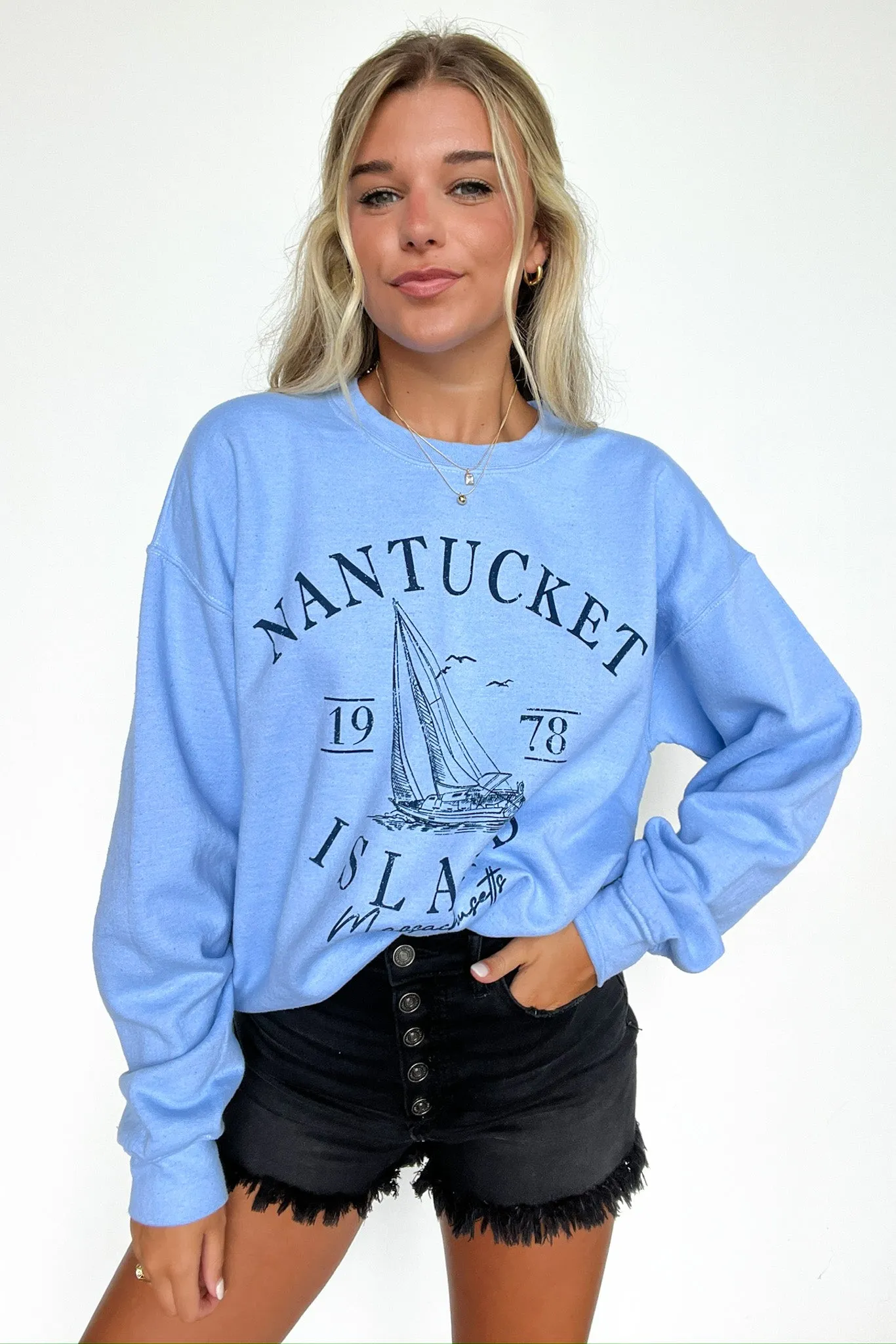 Nantucket Island Graphic Sweatshirt