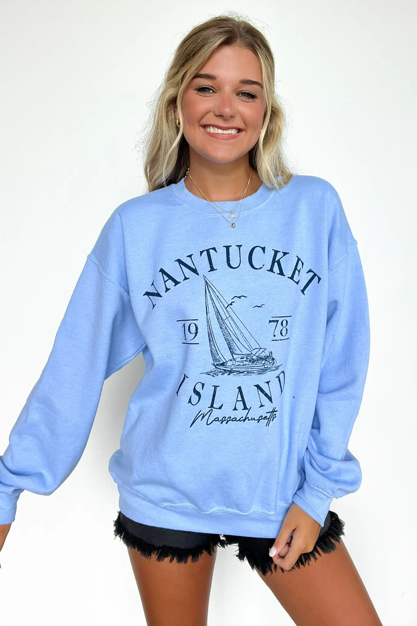 Nantucket Island Graphic Sweatshirt