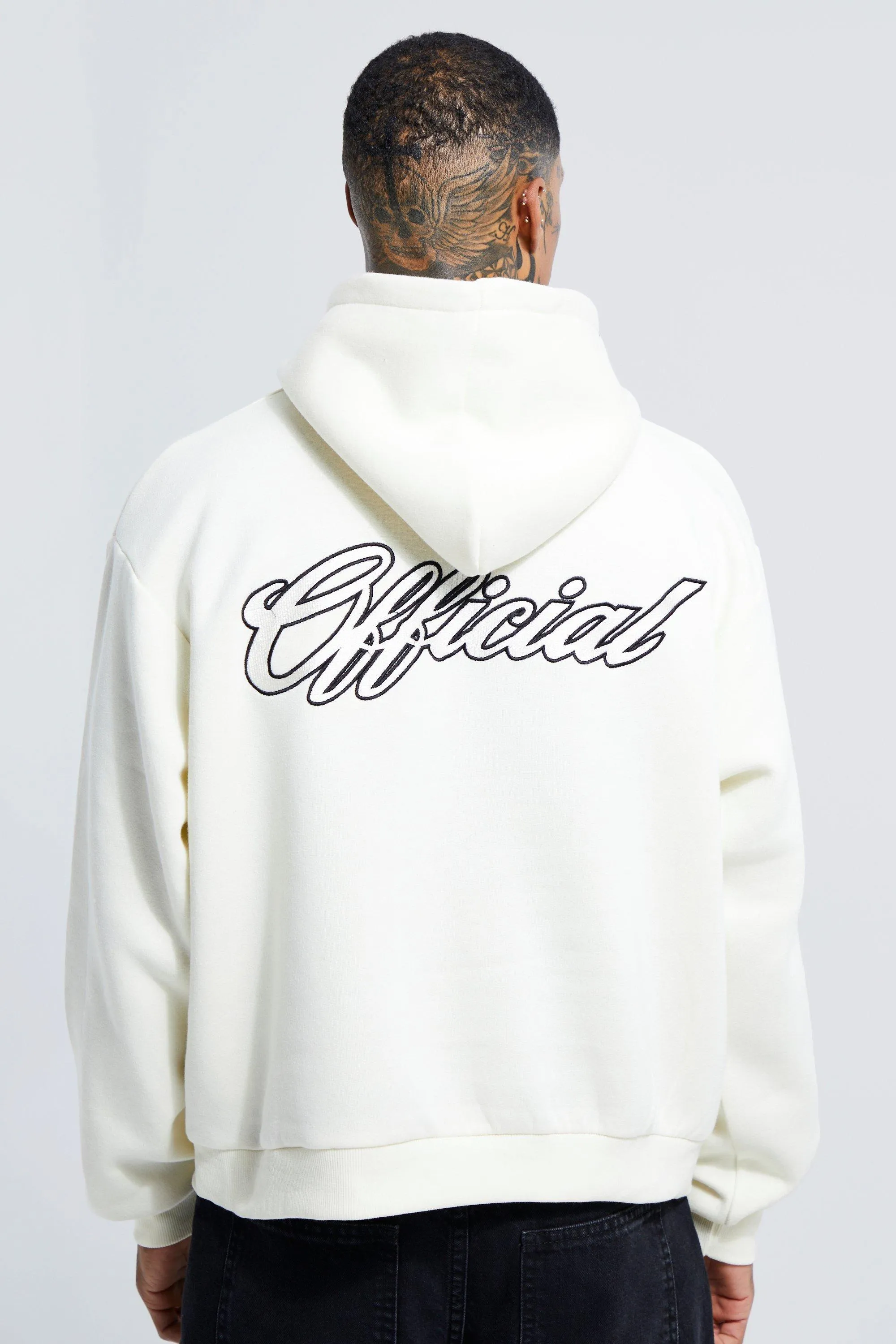 Official Embroidered Boxy Fit Hoodie