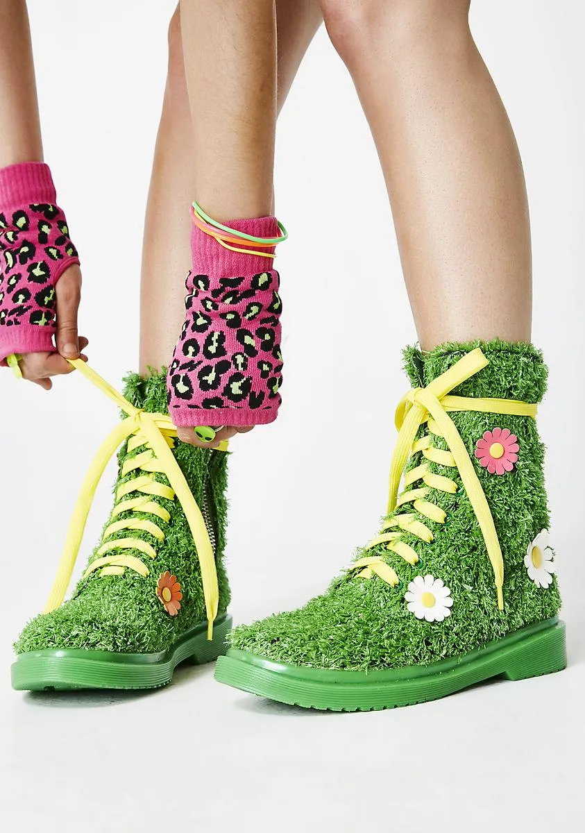 On My Turf Combat Boots-