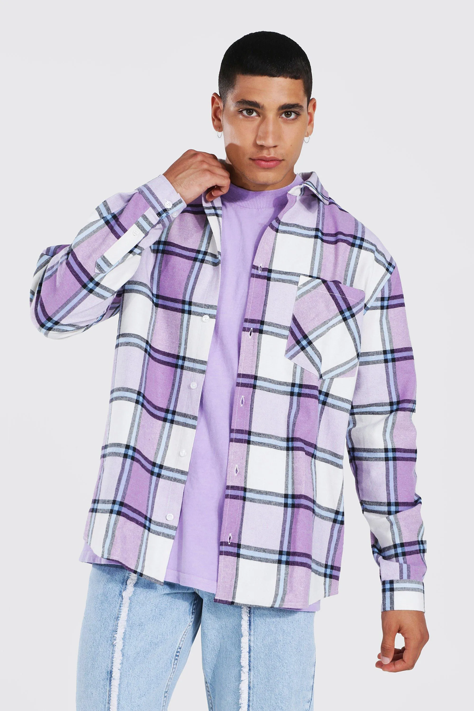 Oversized Check Shirt
