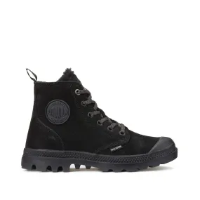 Pampa Hi Zip High Top Trainers in Leather with Faux Fur Lining