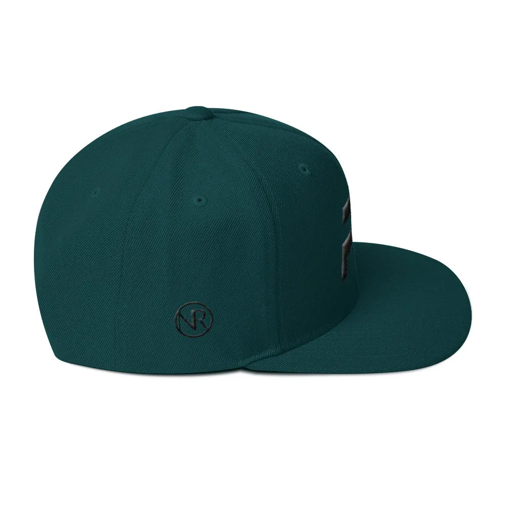 Puerto Rico - Flat Brim Hat - Black Embroidery - PR - Many Hat Color Options Available