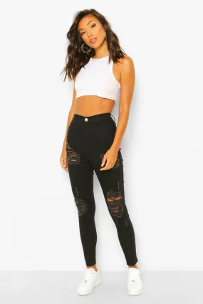 Skinny Disco Distressed Fit Jeans
