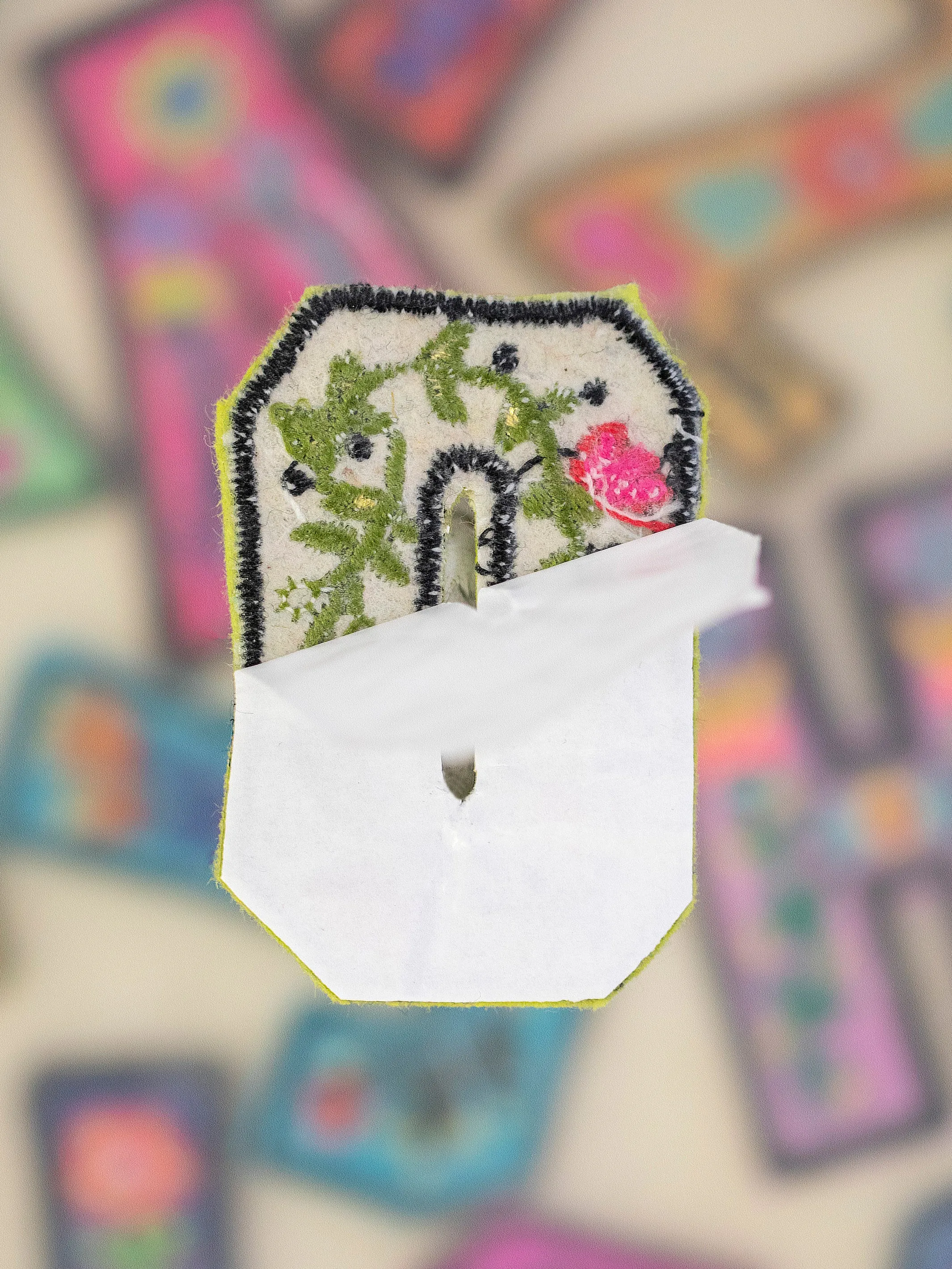 Stick-On Letter Patch - D
