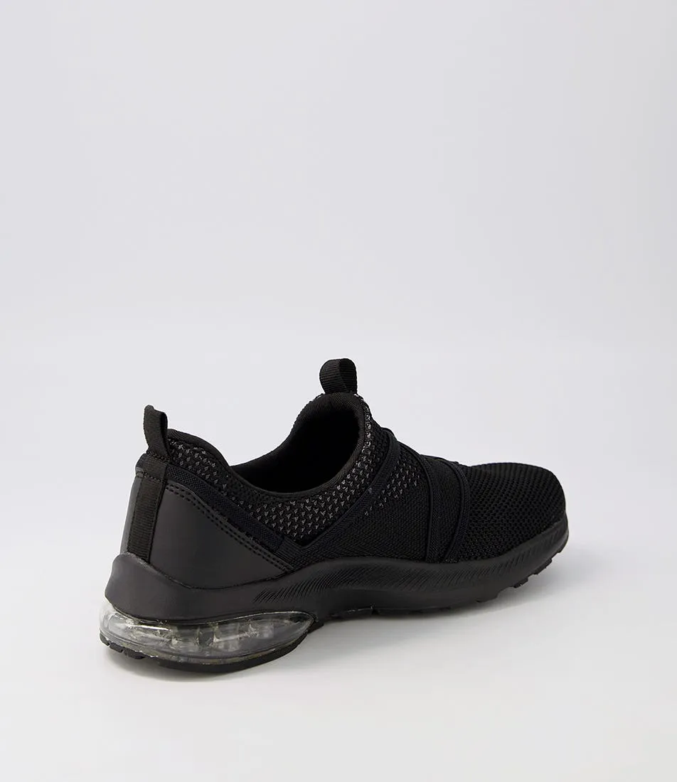 SUPERSOFT Bossi Black Knit Sneakers