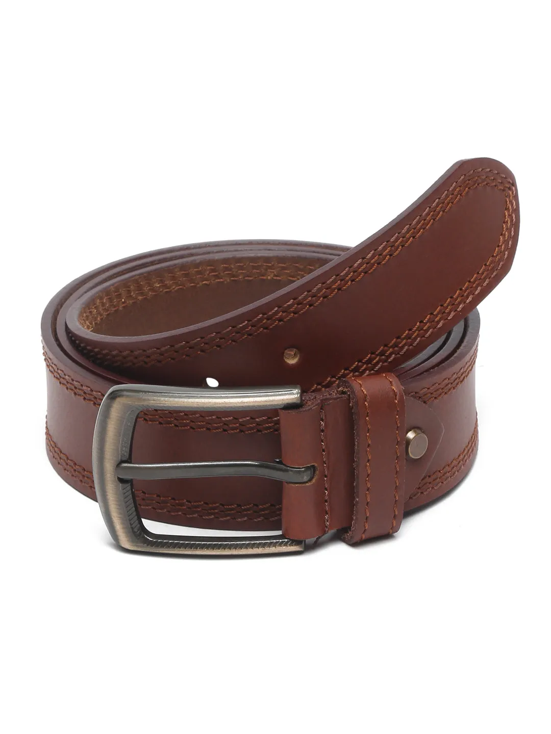 Teakwood Leather Men's Solid Tan Belt - Clearance sale