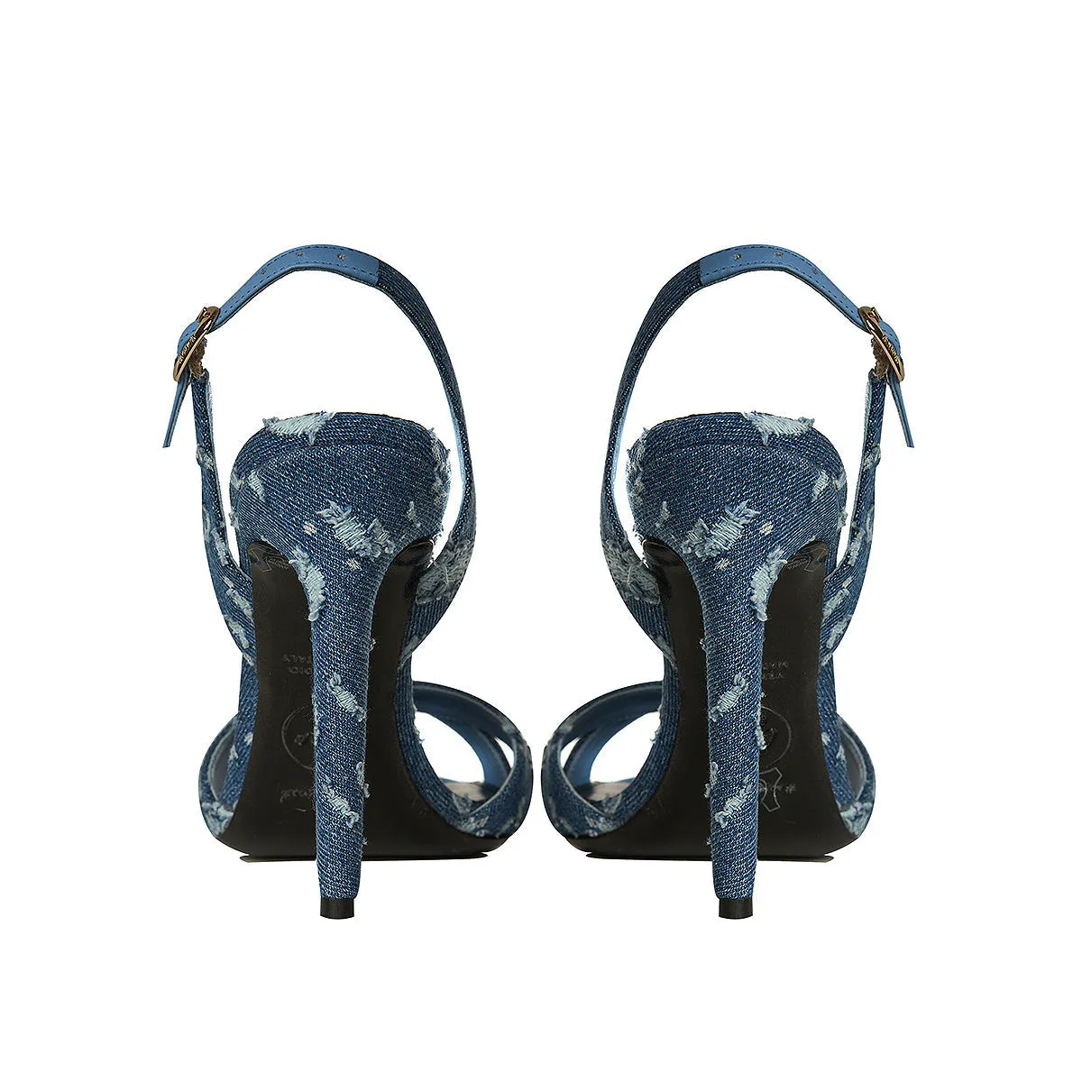 Thea Blue Jeans and Leather Sandals