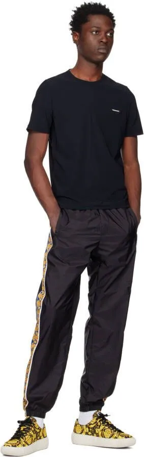 Versace Yellow & Black Barocco Sneakers