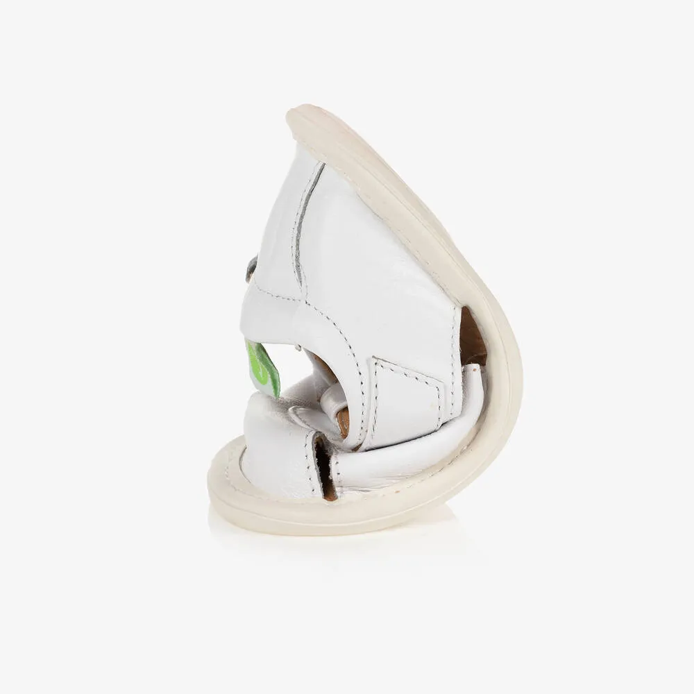 White Leather Baby Sandals