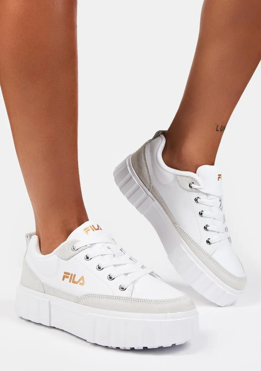 White Sandblast Low MG Sneakers-